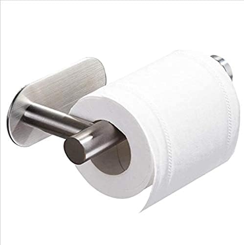 Badezimmerbeschläge | 3M Toilettenpapierhalter ohne Bohren für Badezimmer und Waschräume, SUS304 Edelstahl gebürstetes Nickel (Silber), DG-TPA22 Badezimmerbeschläge Badezimmerbeschläge