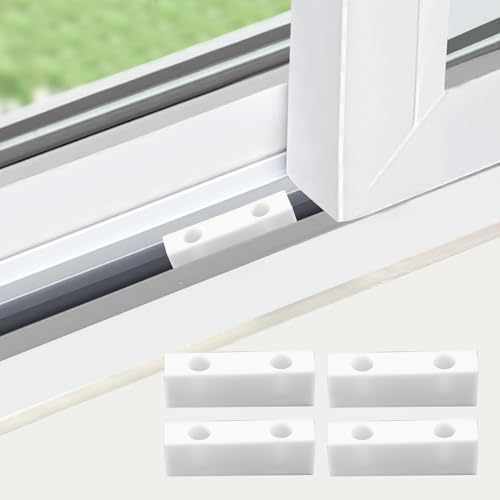 Fensterbeschläge | 1 Stück Fensterverriegelungen für vertikale und horizontale Fenster, ausgestattet mit 2 Schrauben, Schul- Büro- und Haushaltsfensterbegrenzer – geeignet für verschiedene effektive Sicherheitsvorkehrungen, (weiß, 11 mm) Fensterbeschläge Fensterbeschläge